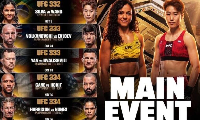 UFC schedule
